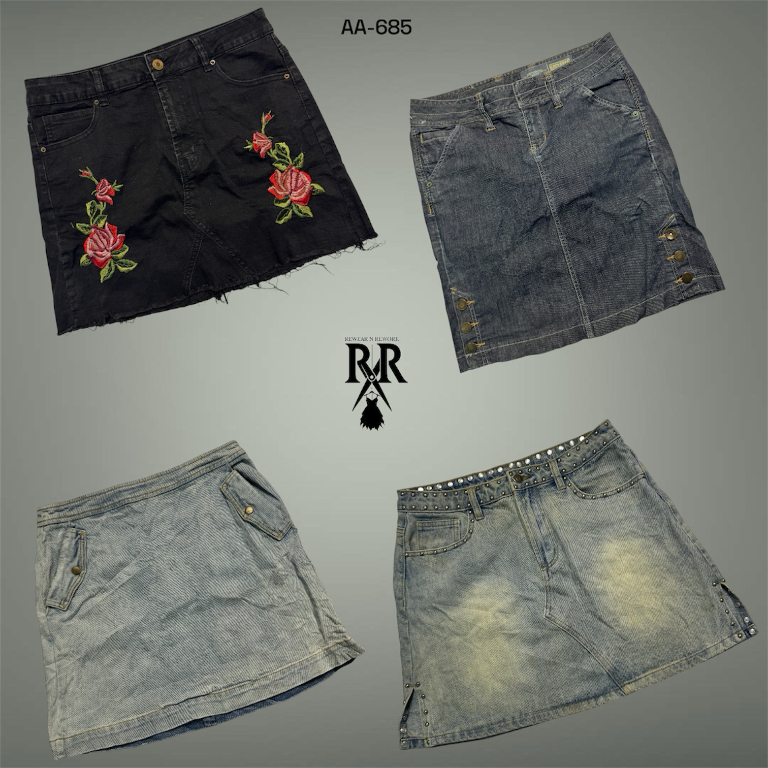 Y2K Britney Era Denim Miniröcke (AA-685)