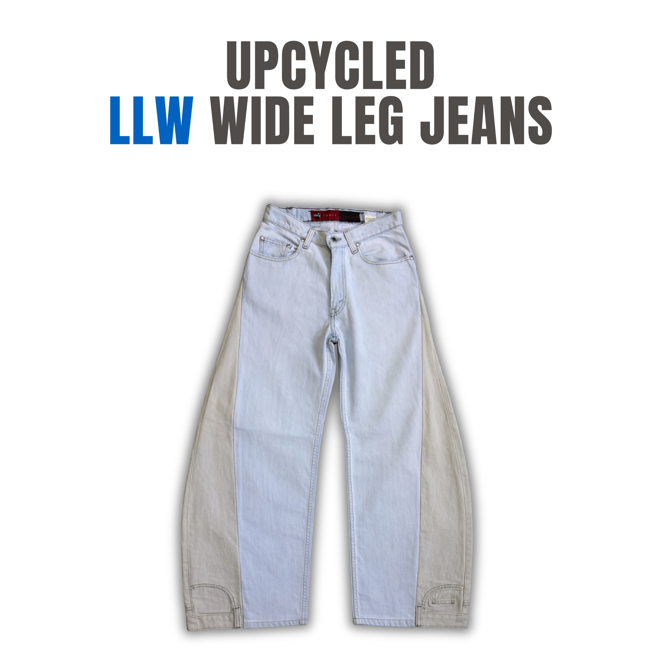 Jeans de pierna ancha de marca reciclados - Mínimo..