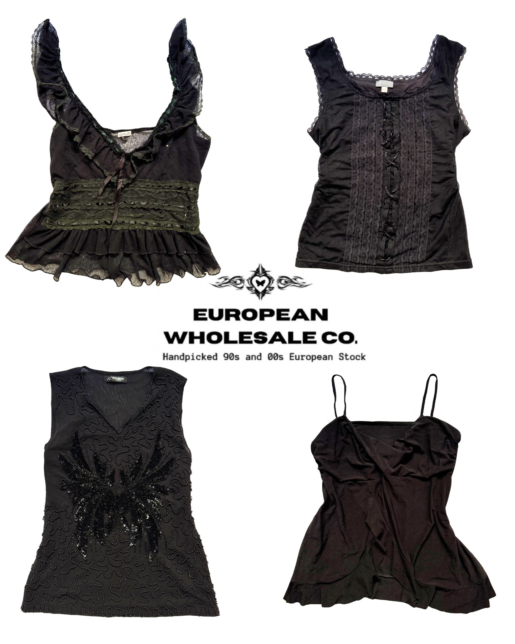 Y2K Goth Chick Cami Tops