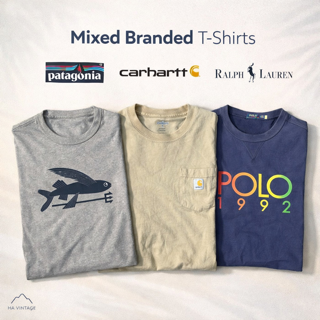 Carhartt Ralph Lauren Patagonia T-shirts