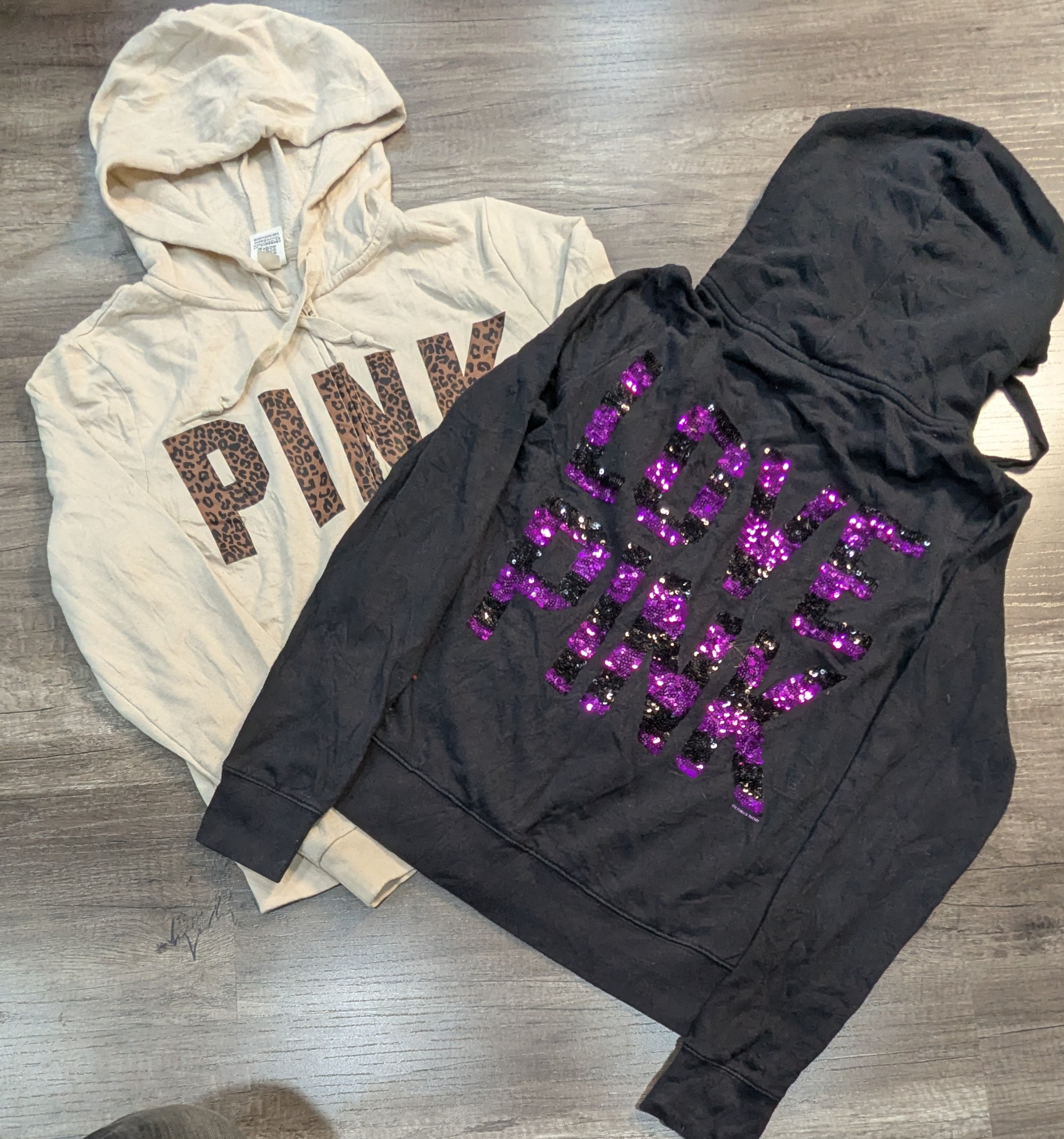 3717 - PINK, Victoria's Secret Pink Hoodies, 1/4 Z..