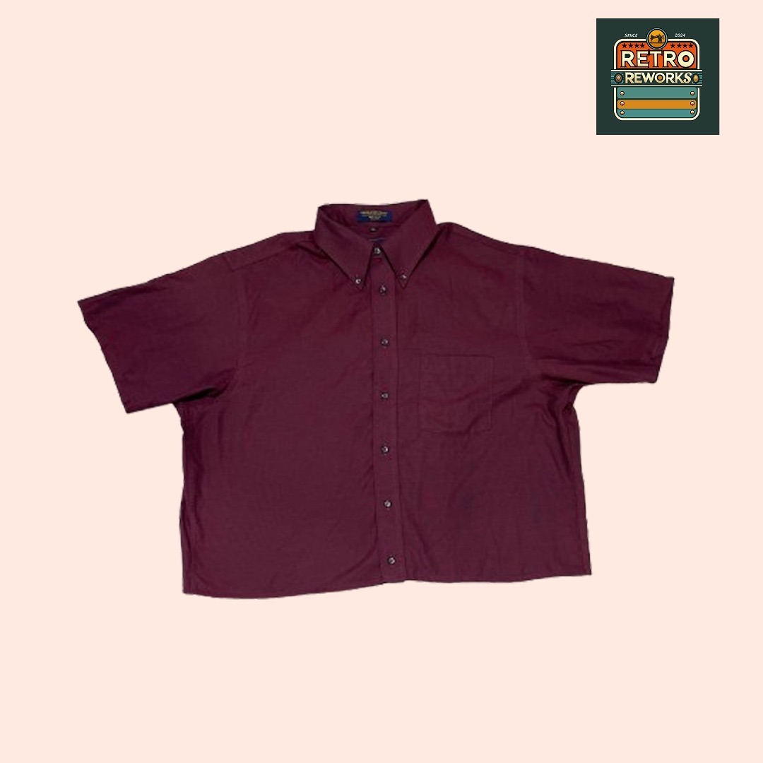 Upcycled Crop Boxy Shirt