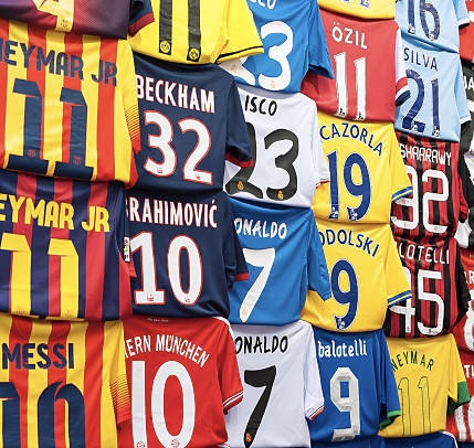 Football club jerseys