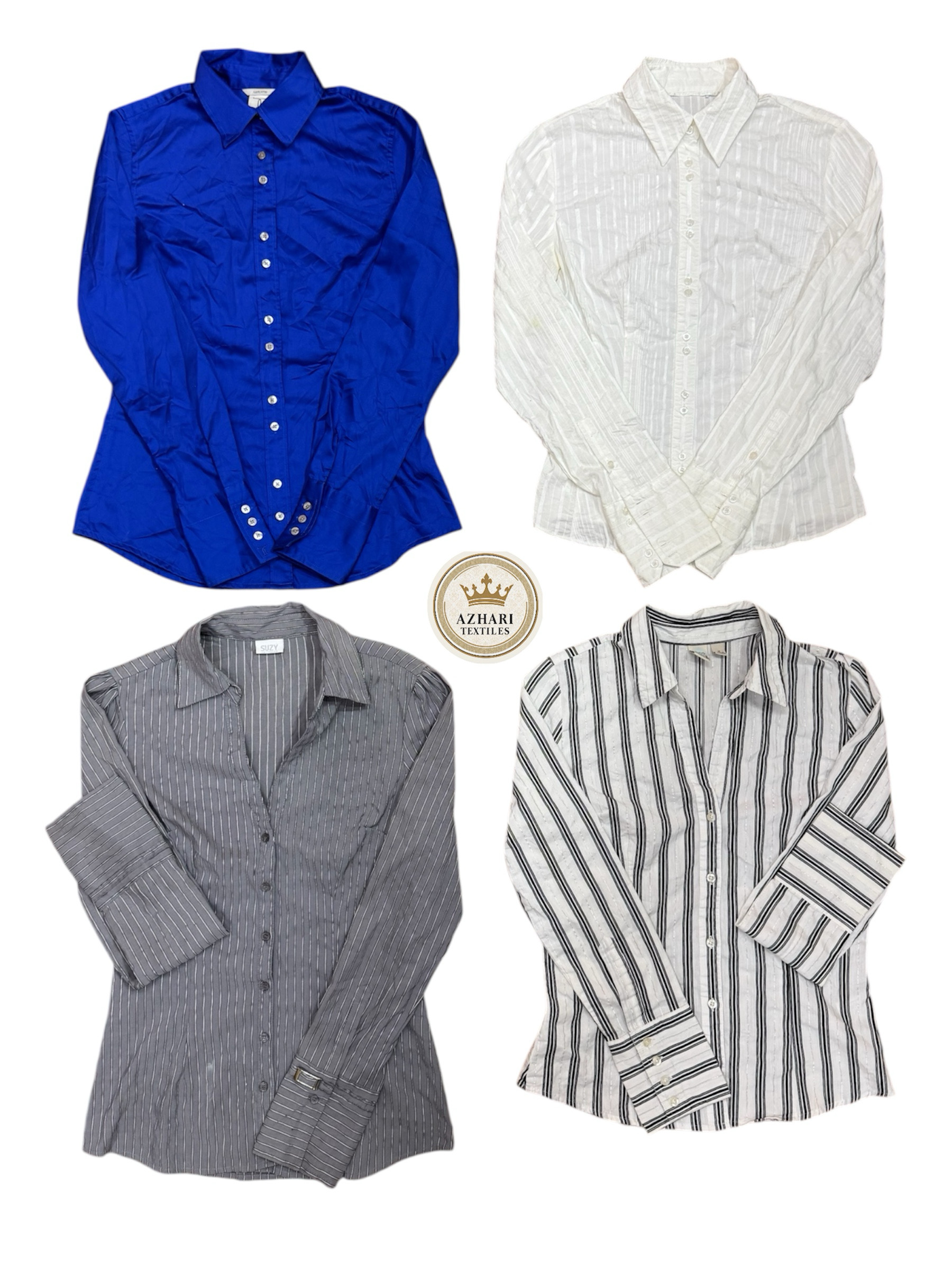 Chemise de bureau ajustée Y2K à 517