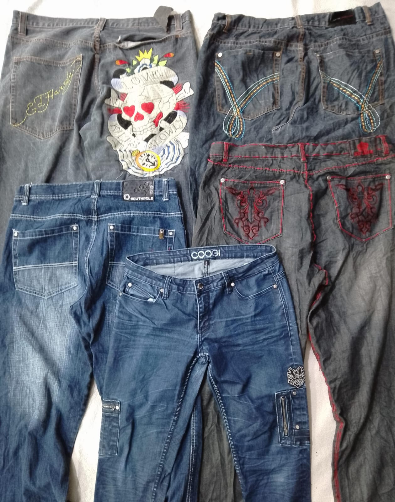 CR6542 Vintage Designer Jeans