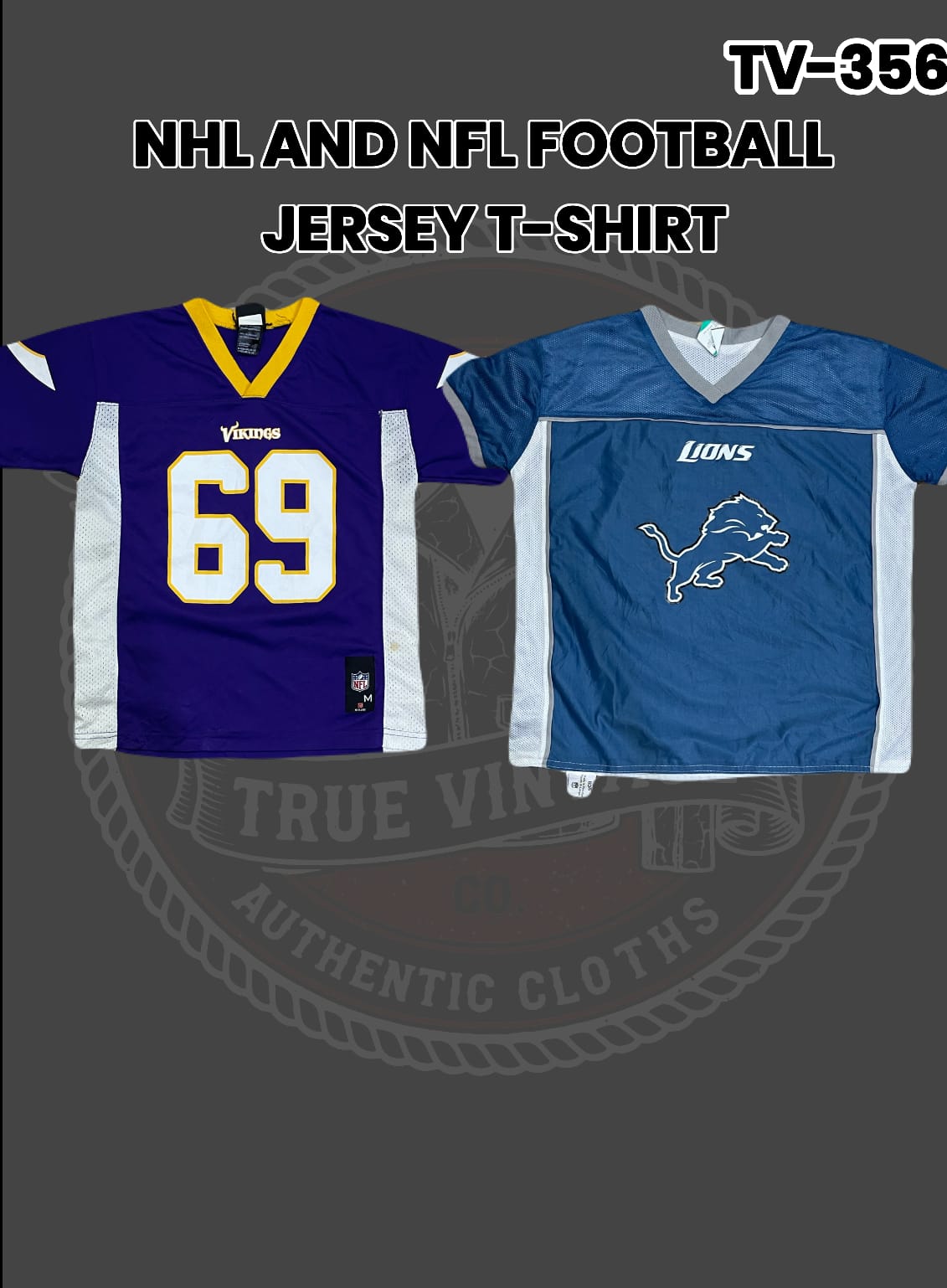 Maillots de football NHL et NFL T-shirts Tv-356