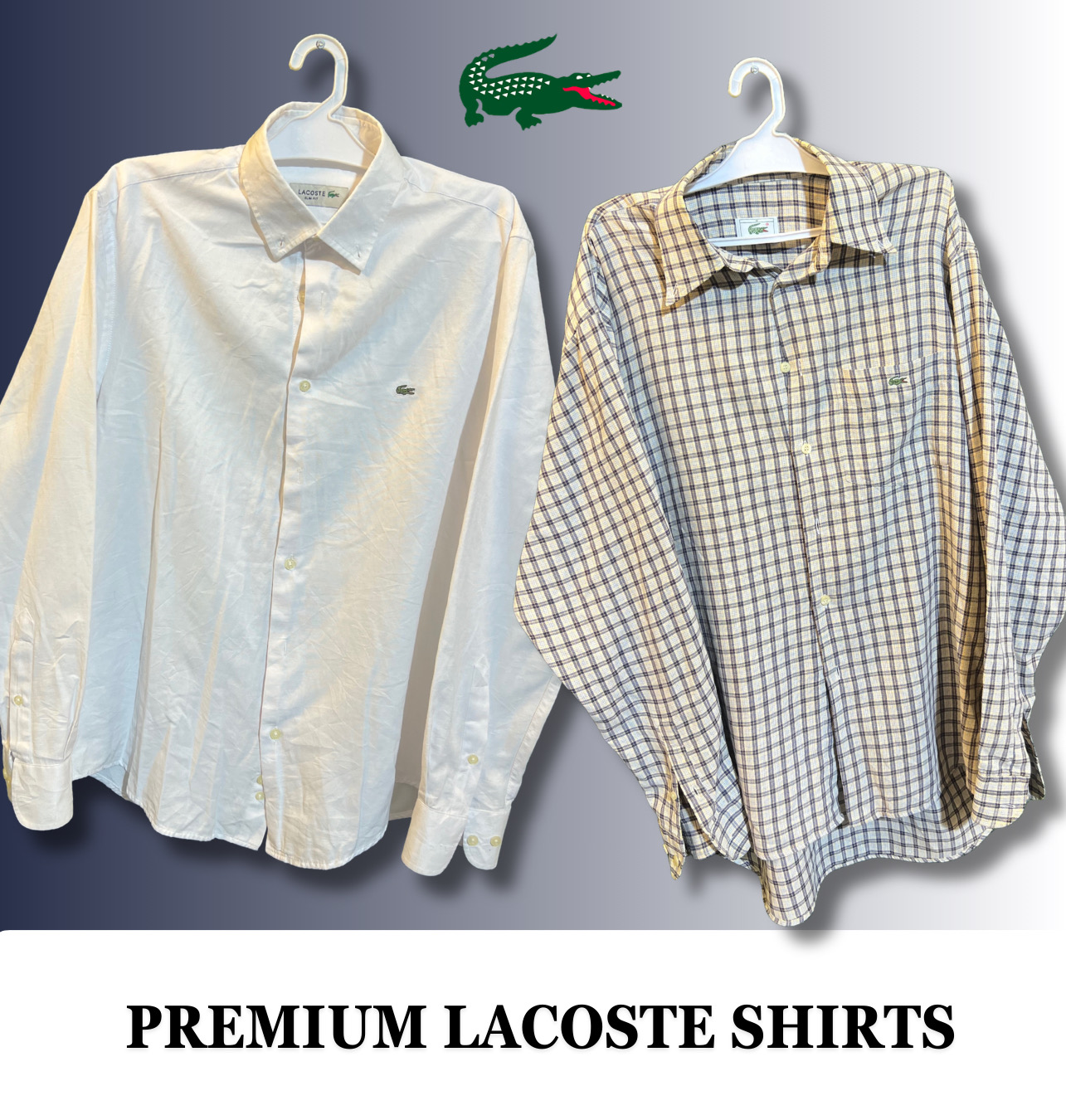 Camisas de botão de manga longa Premium Lacoste