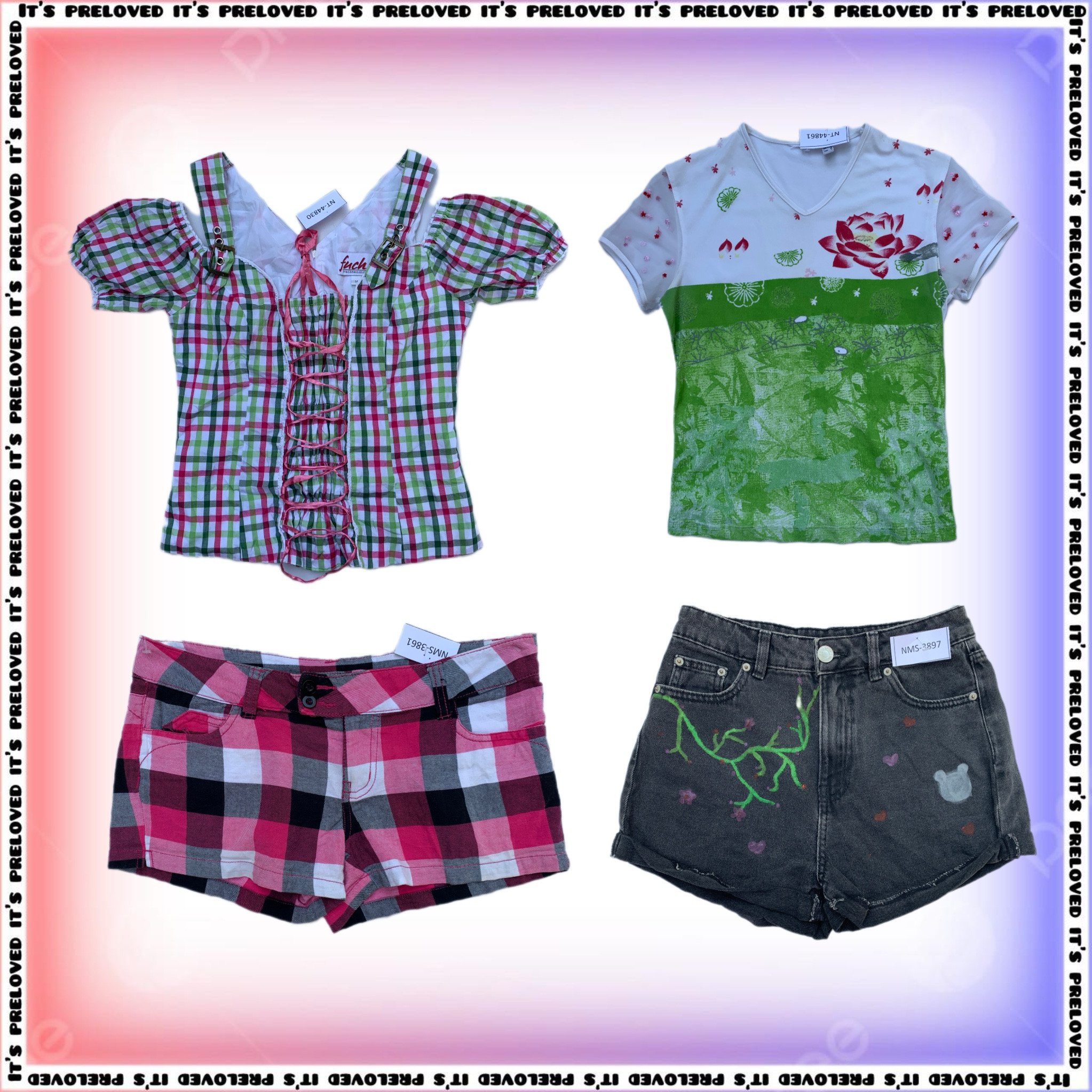 Childhood Nostalgia Set - tops, dresses, skirts (S..