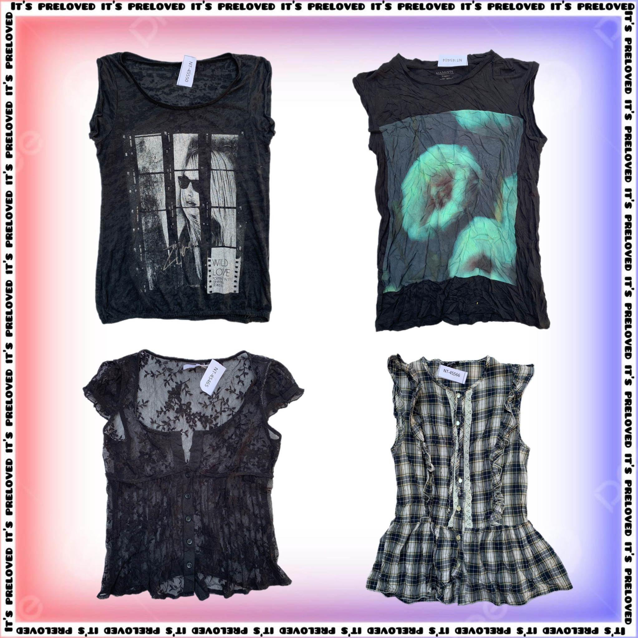 Soft Goth Bundle - tops, dresses, skirts (SS-1992)