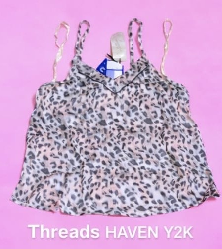 Tah # 34 Y2K 2000s Transparent Net Mesh Crop Top