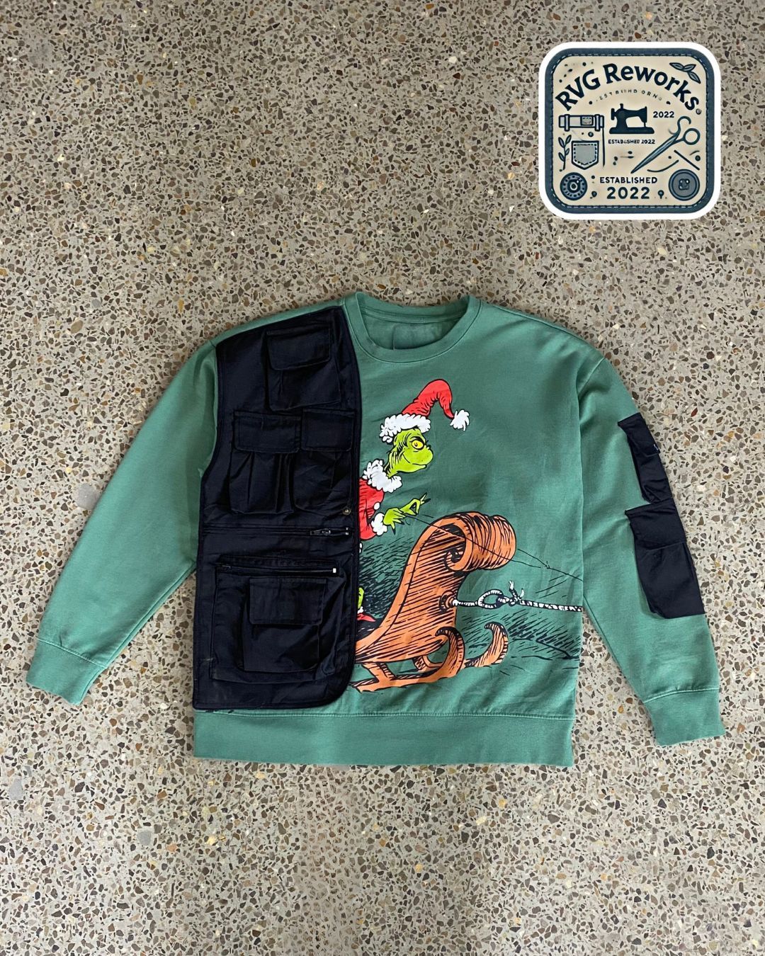 Sweatshirt utilitaire recyclé