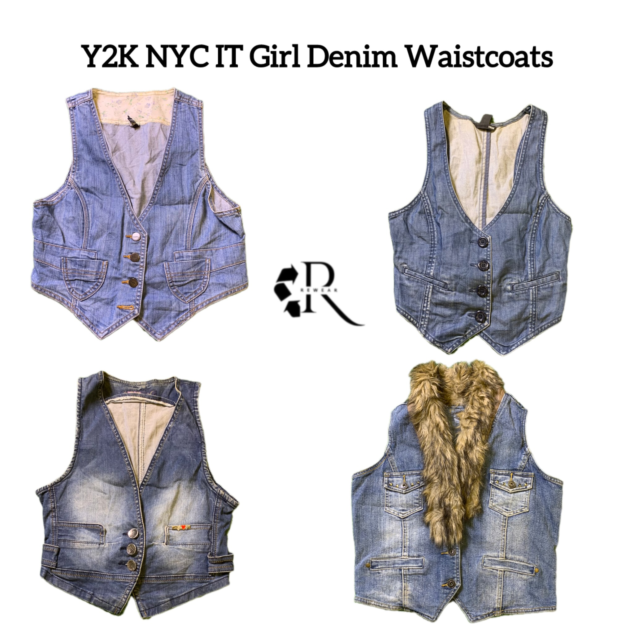 Y2K NYC IT Girl Jeanswesten RW-2571