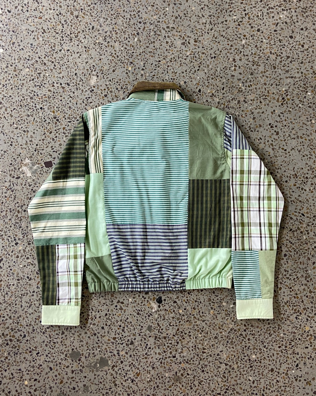 Upcycled RL Harrington Patchwork Jacket