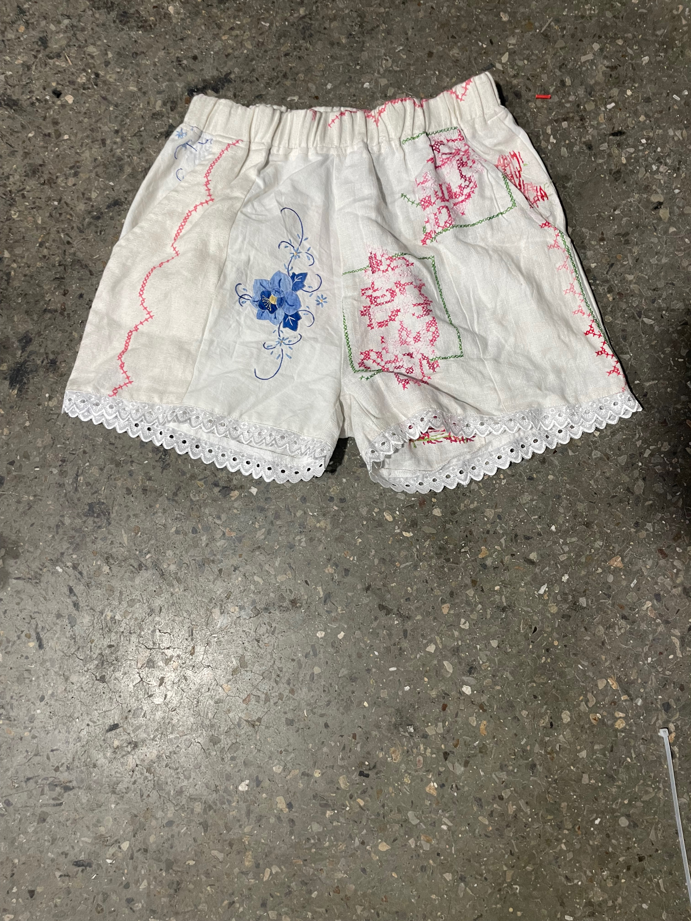 Upcycled Linen Shorts