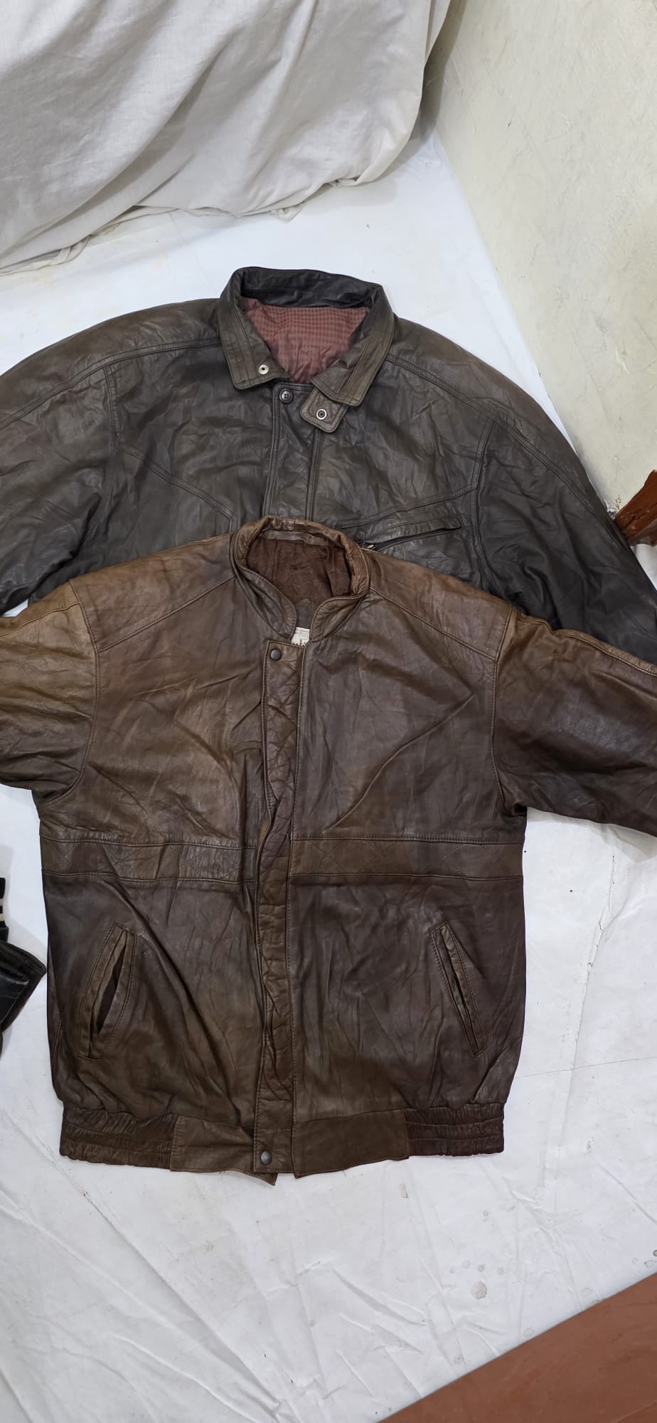 Herren Vintage leichte Lederjacken