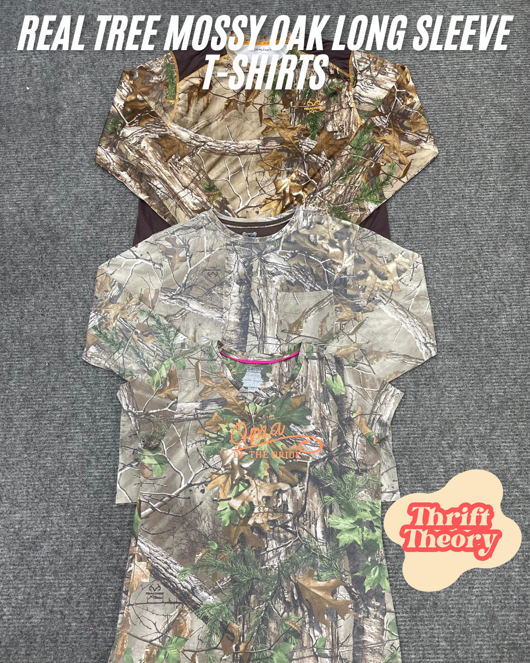 Real Tree Mossy Oak Long Sleeve T-Shirts - (14/02)