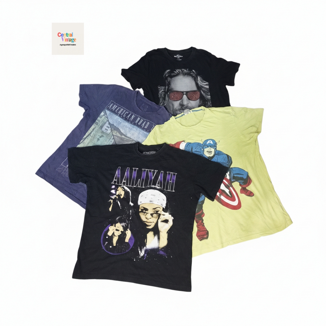 T-Shirts Imprimés Style Vintage Urbain