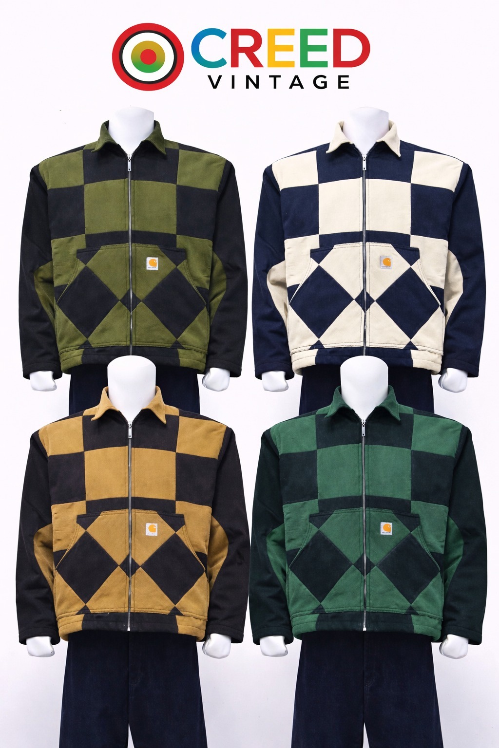 CR1314 “Checker Forge” Chaqueta de Parches Recicla..