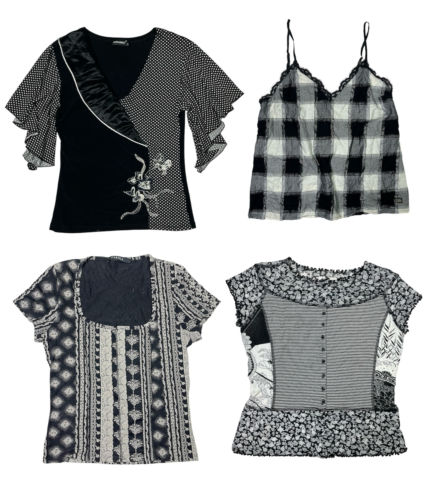 Monochrome Pattern Play Tops : TT-152