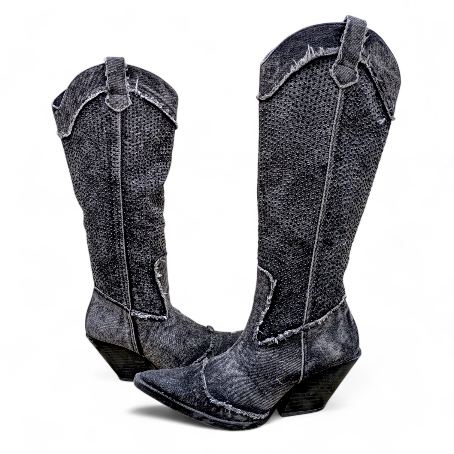 SA#420 Spektakuläre Kollektion von hohen Damenstiefeln mit hohen Absätzen • mit exotischer Haut