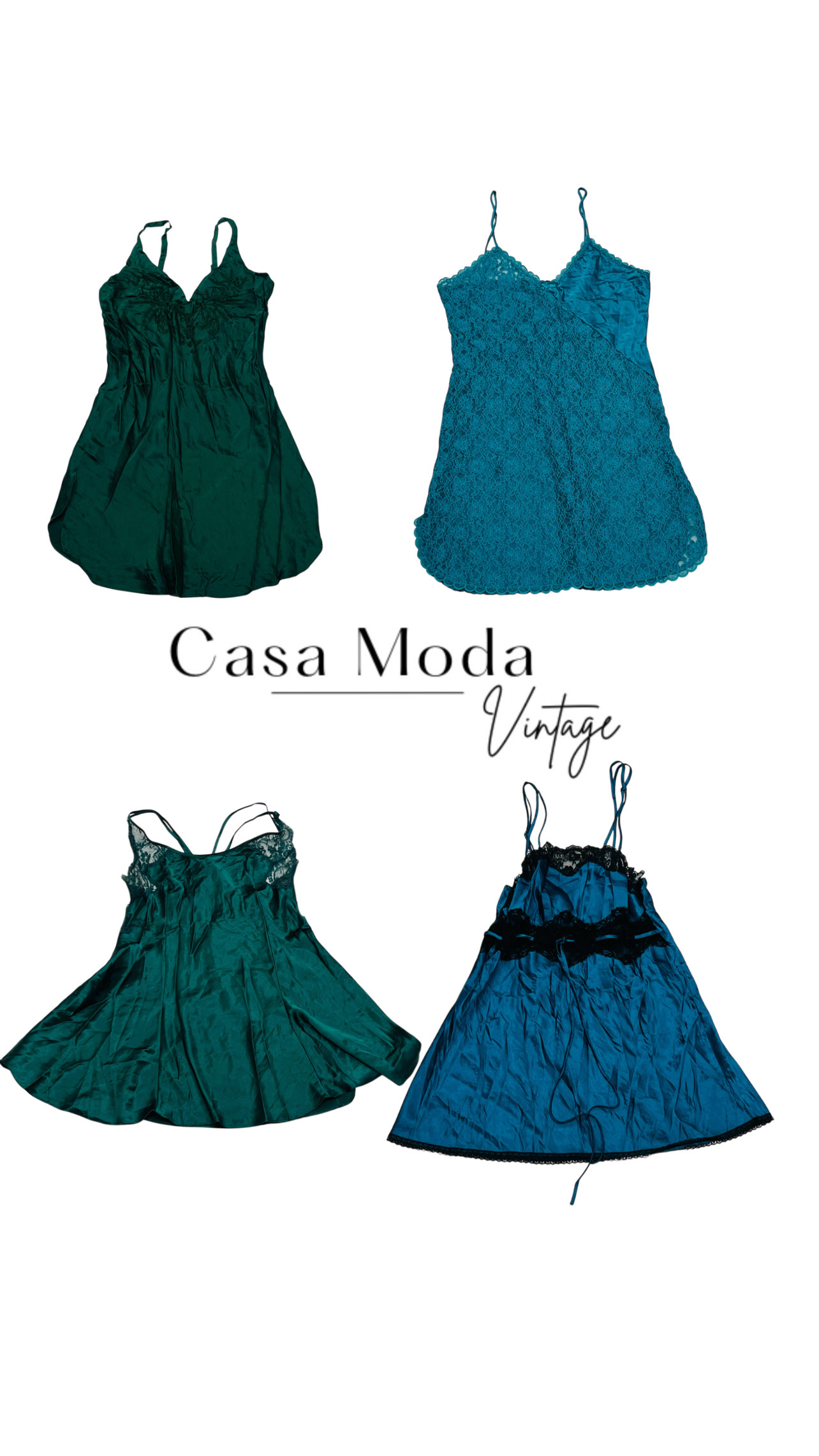 Y2K All Green Sexy Slip Dresses 1402261