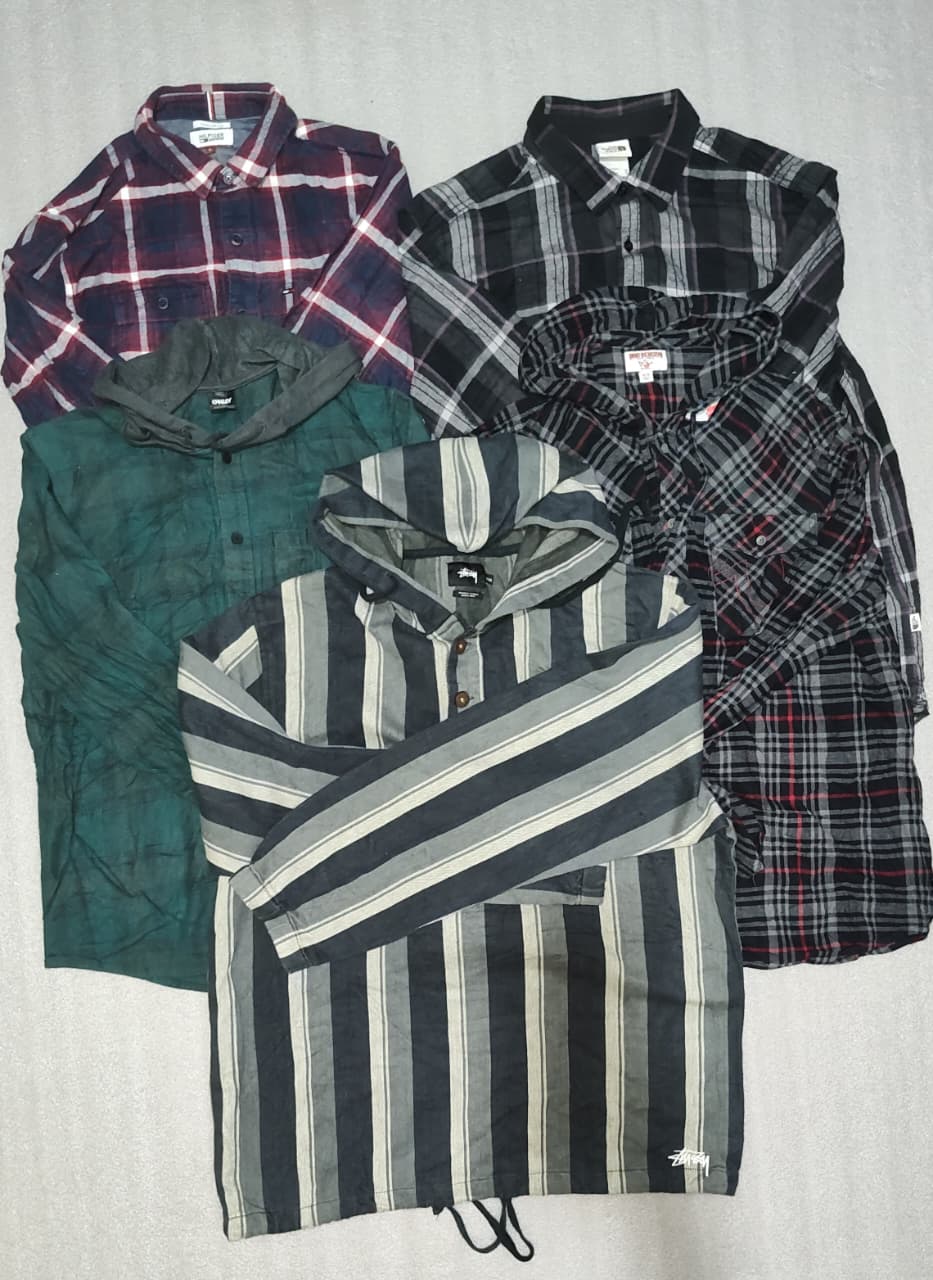 Stussy and mix brands flannel shirts