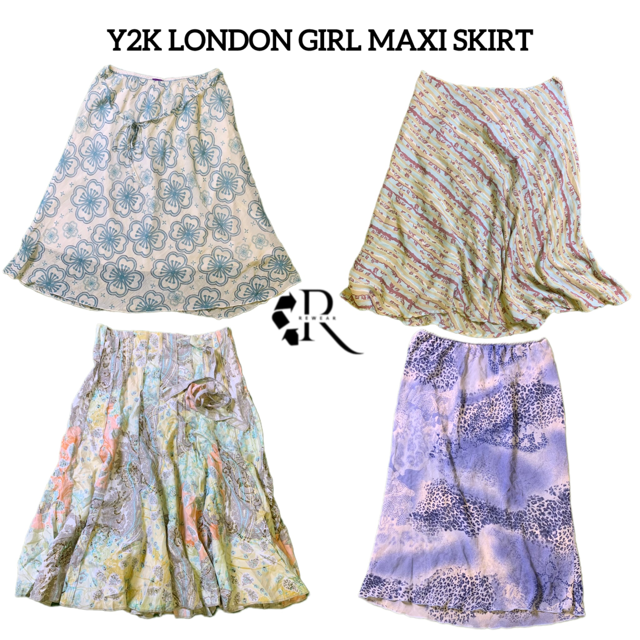 Jupes maxi Y2K London Girl RW-1576