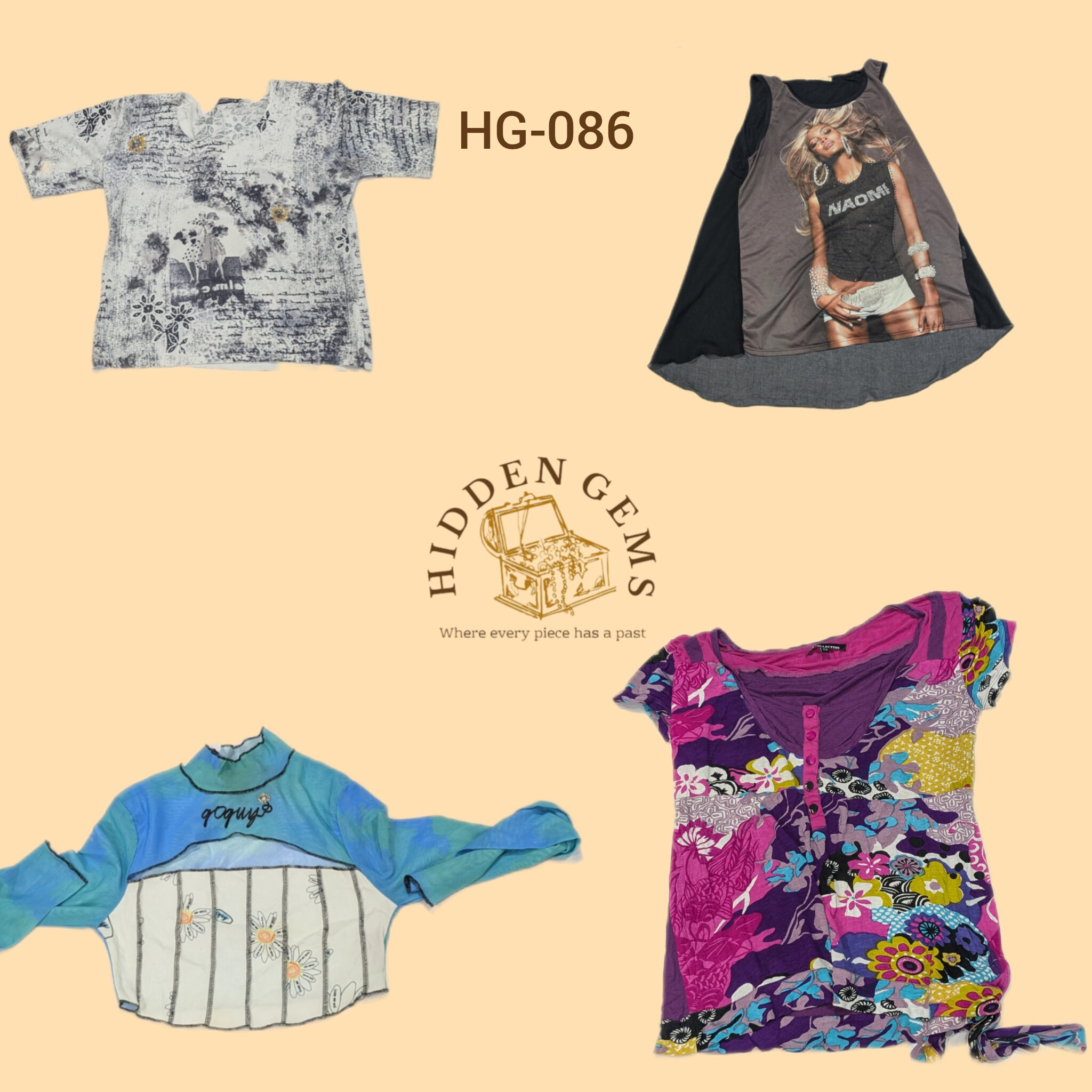 Y2K mixed unique tops(HG-086)