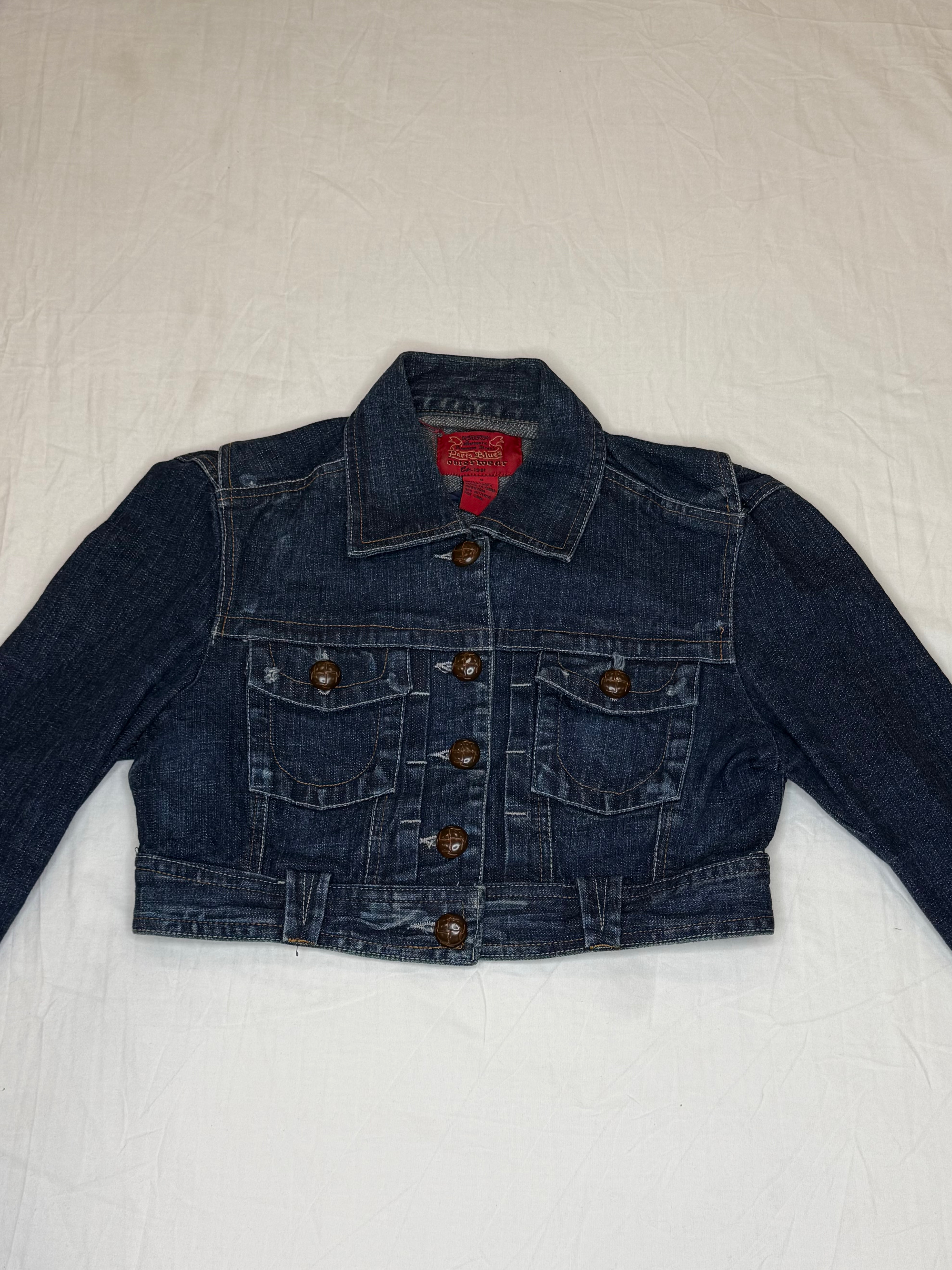 Y2K Cropped Denim Jackets | V-T356