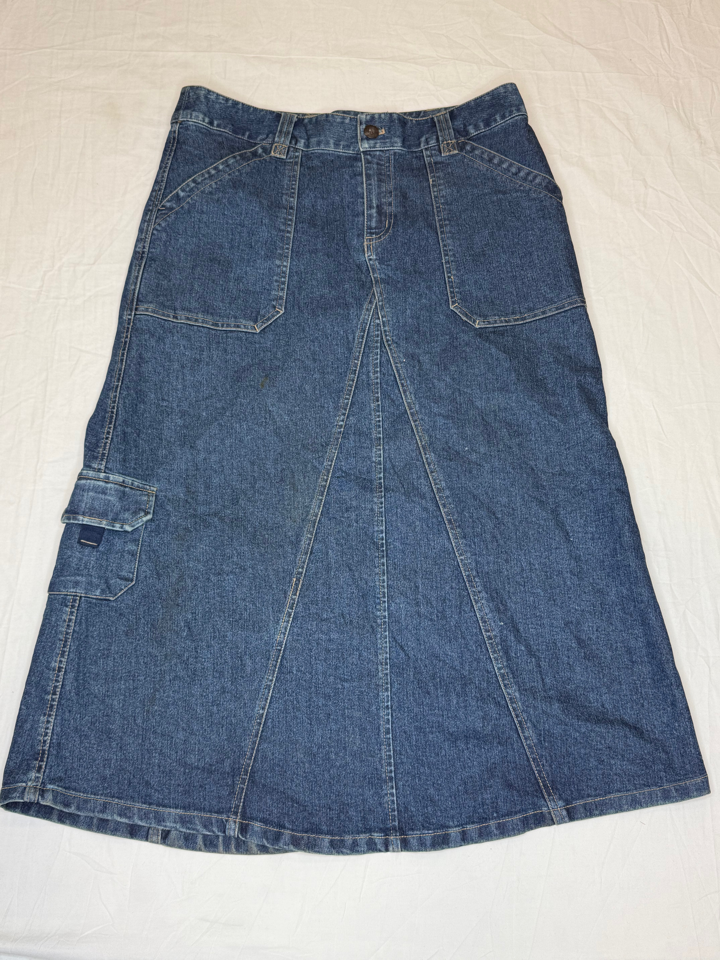 Y2K Denim Long Skirts | V-T359