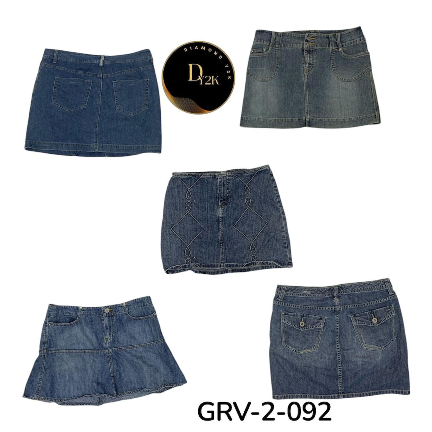 Vintage Y2K  Denim Mini Skirt – Trendy & Classic (..