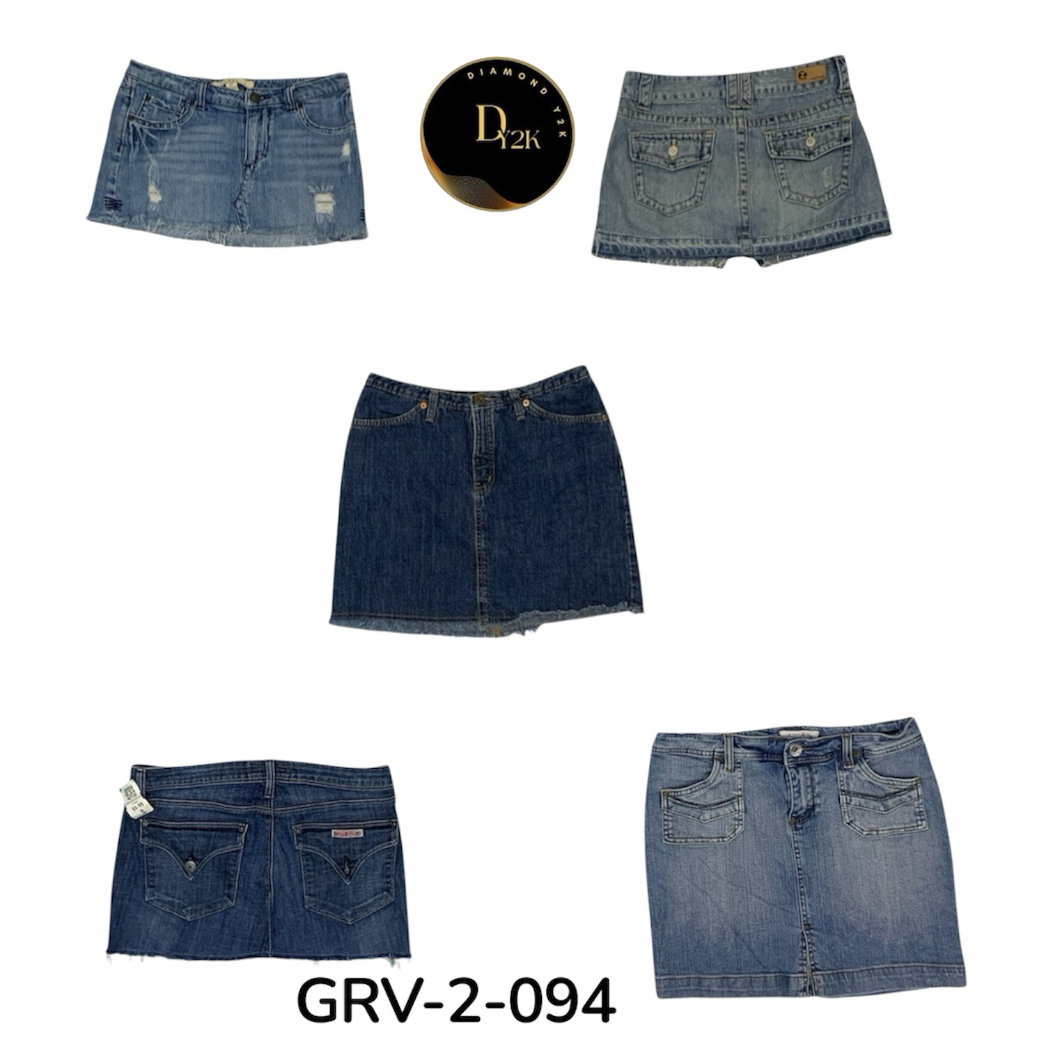 Authentischer Y2K Denim Minirock – Stilvoll & Lang..