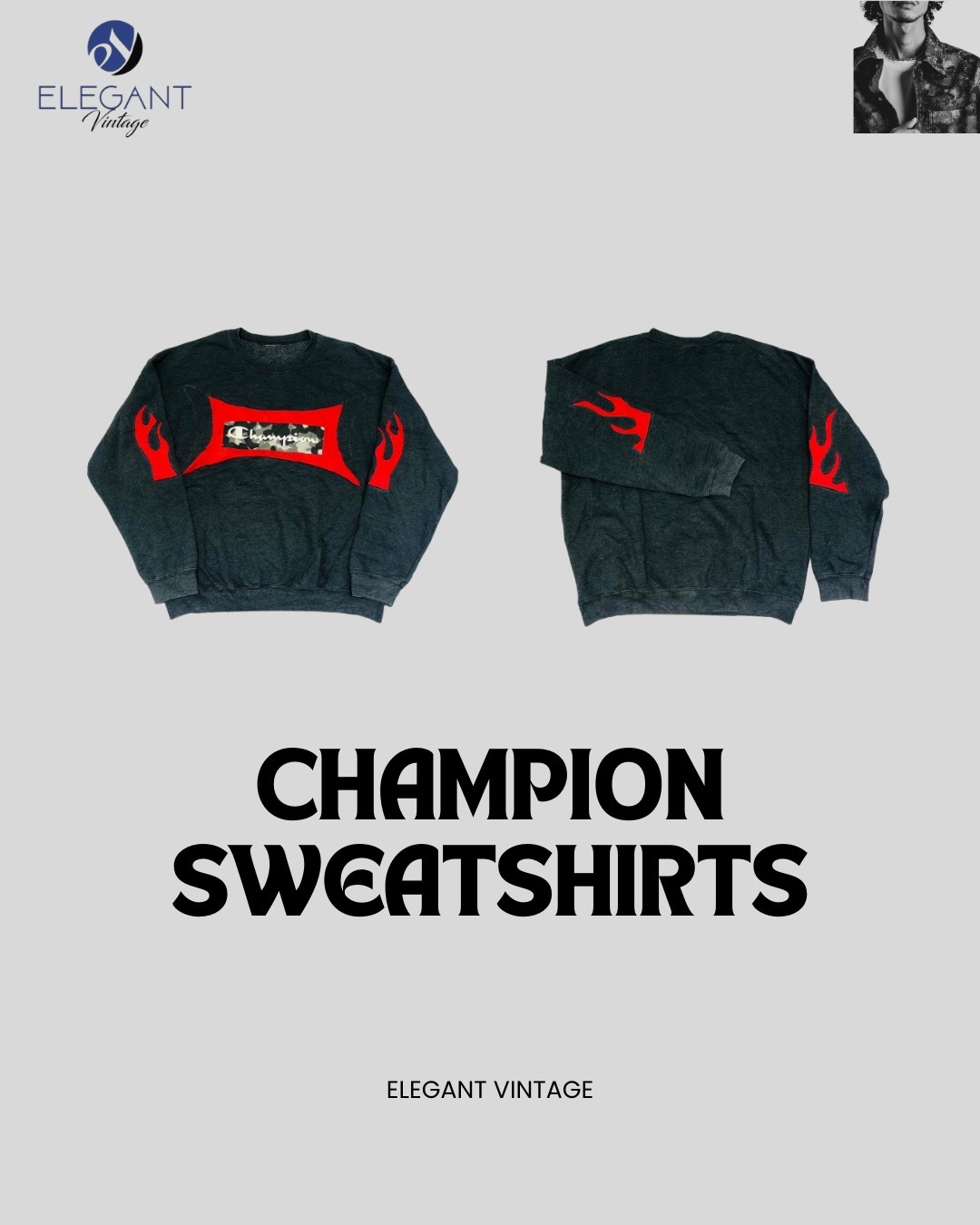 UPGECYCLTE Champion Sweatshirts - EVR0130