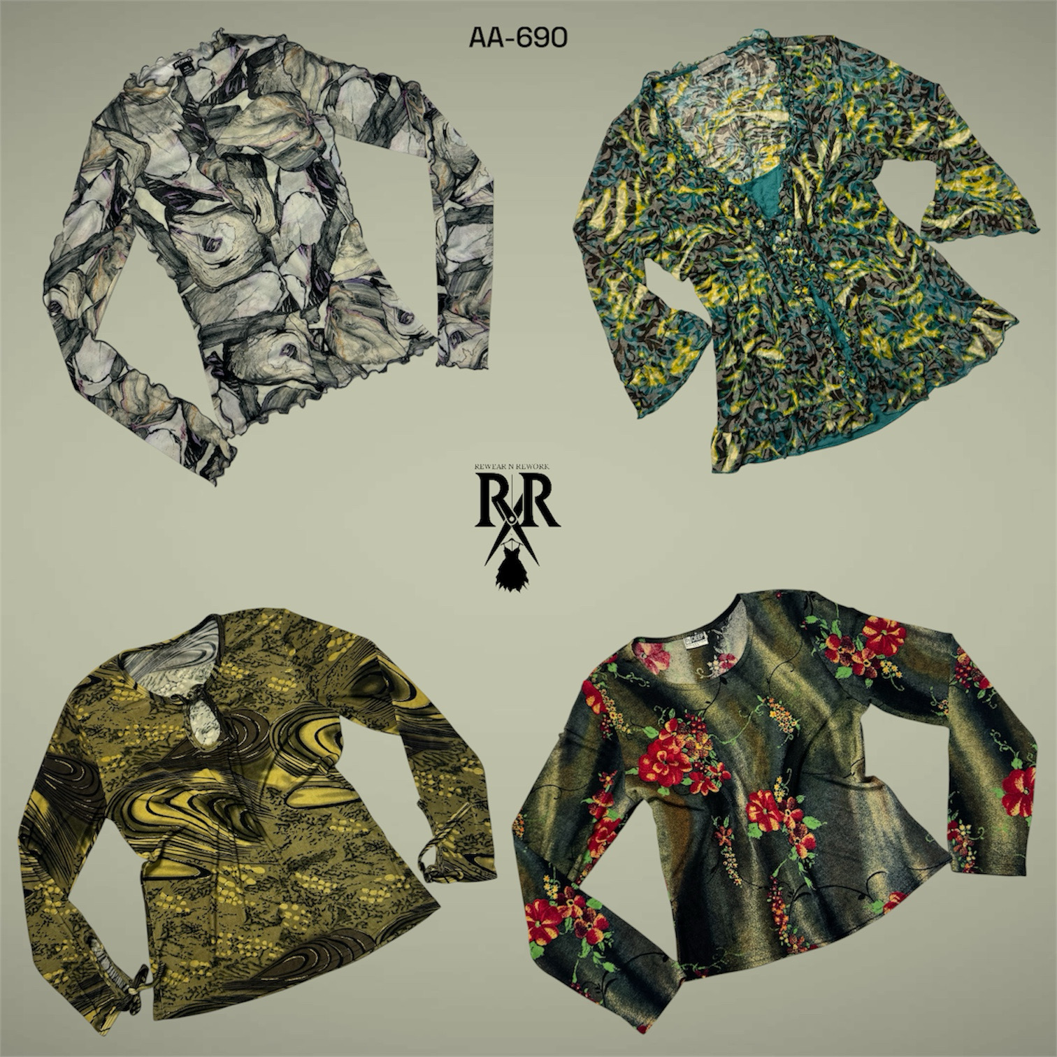 Y2K The Nature Vibe Mix Full Sleeve Tops (AA-690)