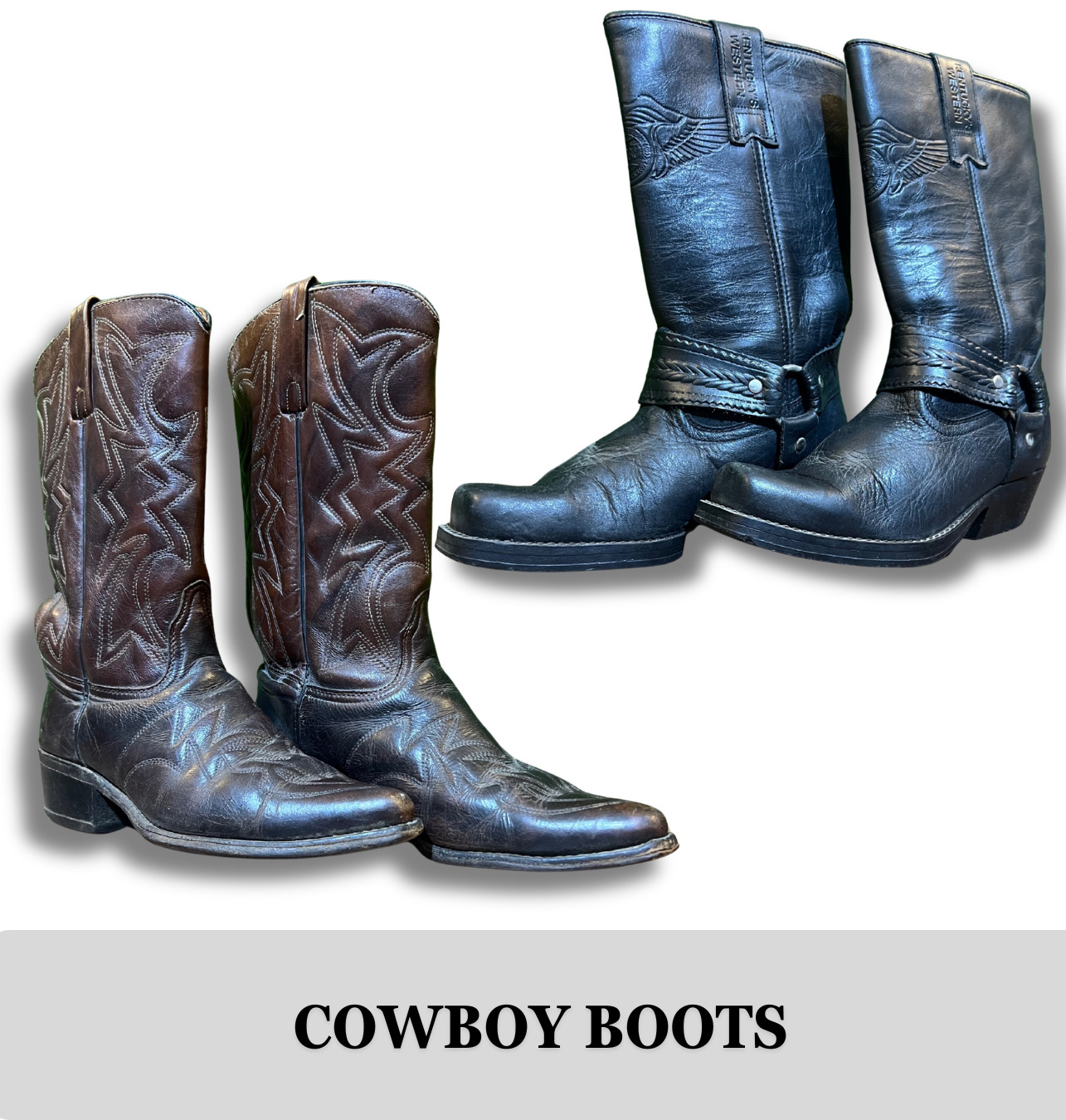 Vintage Cowboy-Stiefel