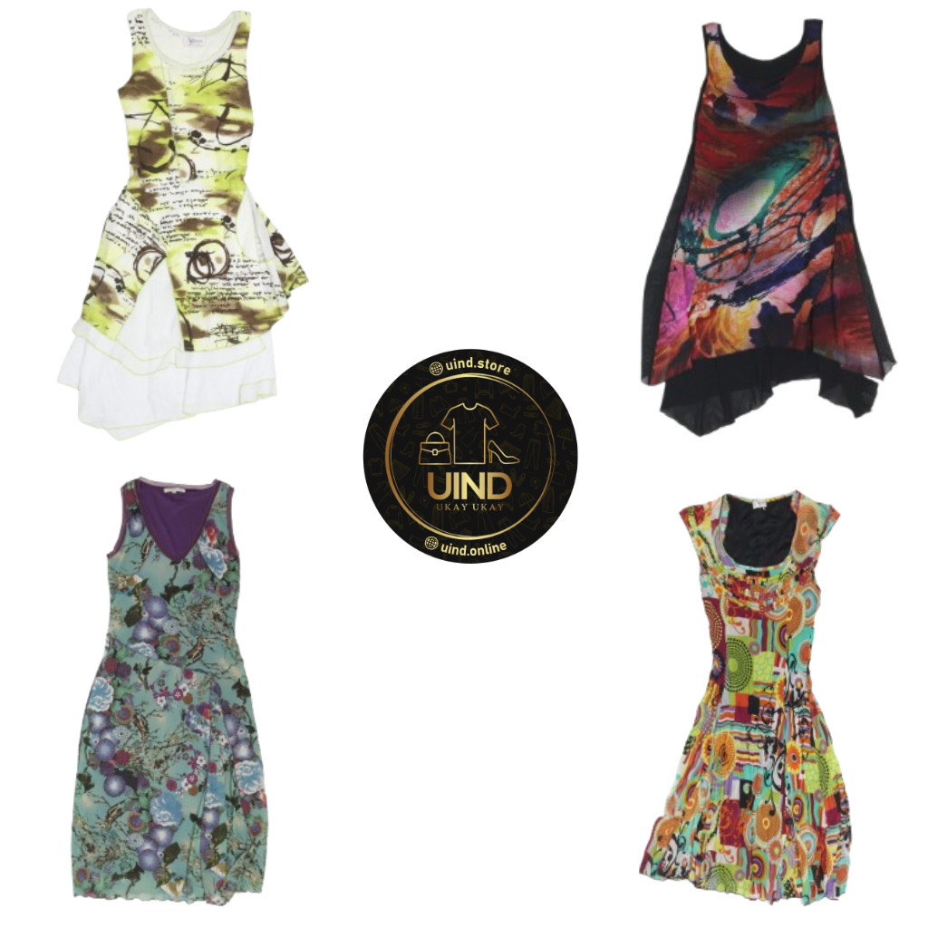 Y2K Abstract Graphic Dresses