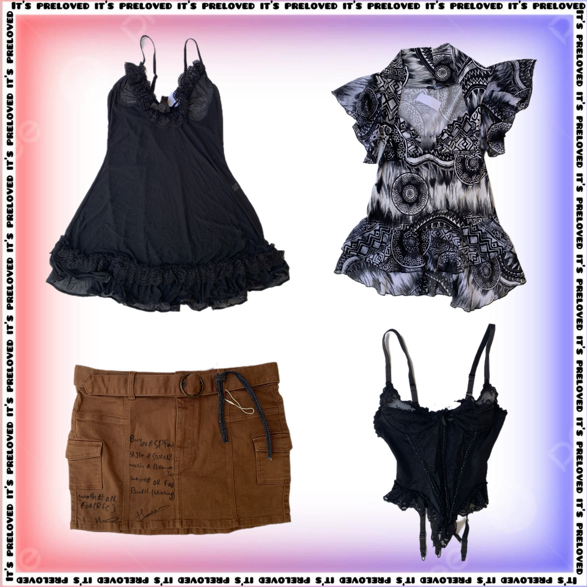 Dark Candy Set - tops, dresses, skirts (SS-1996)