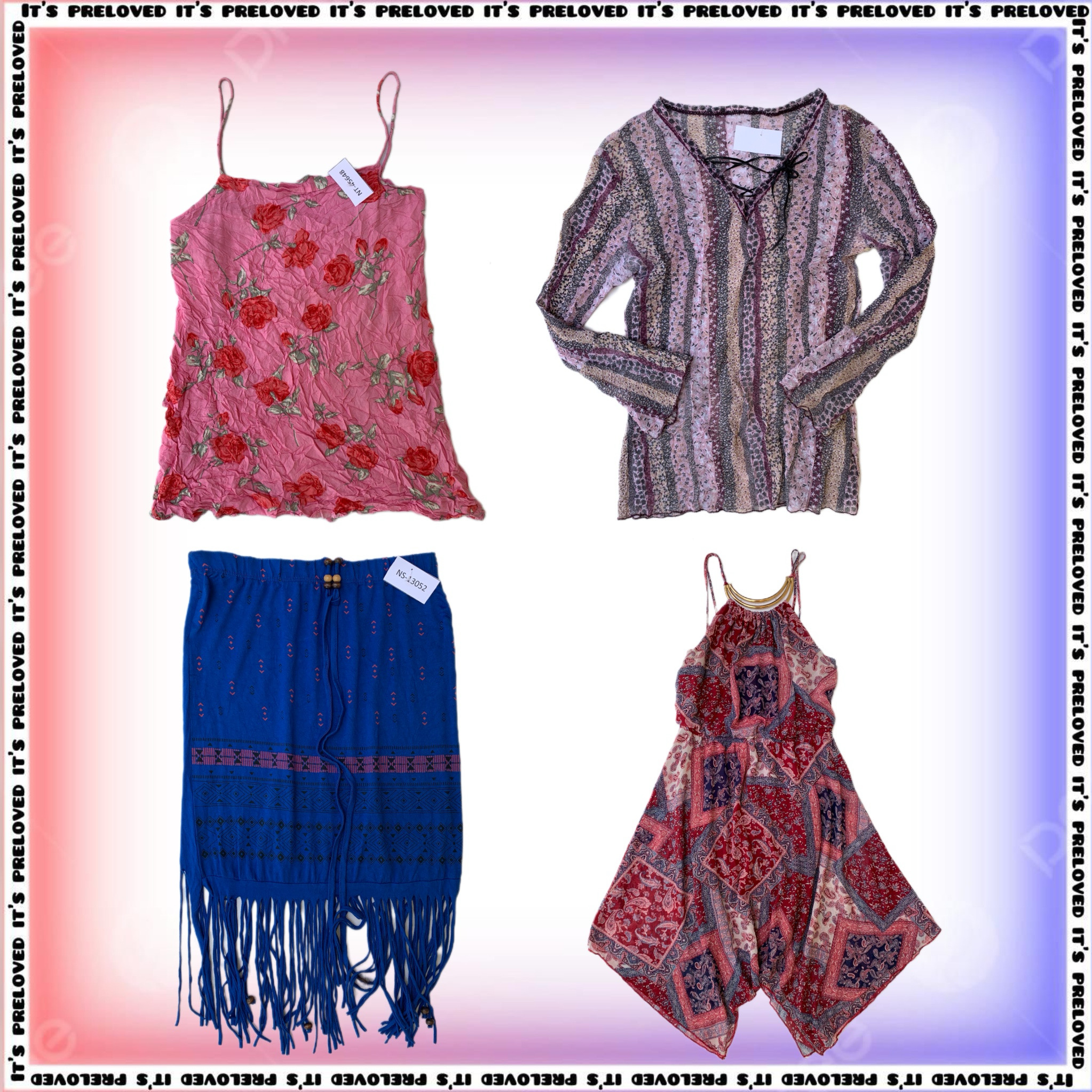 Indie Folk Bundle - tops, dresses, skirts (SS-1997..