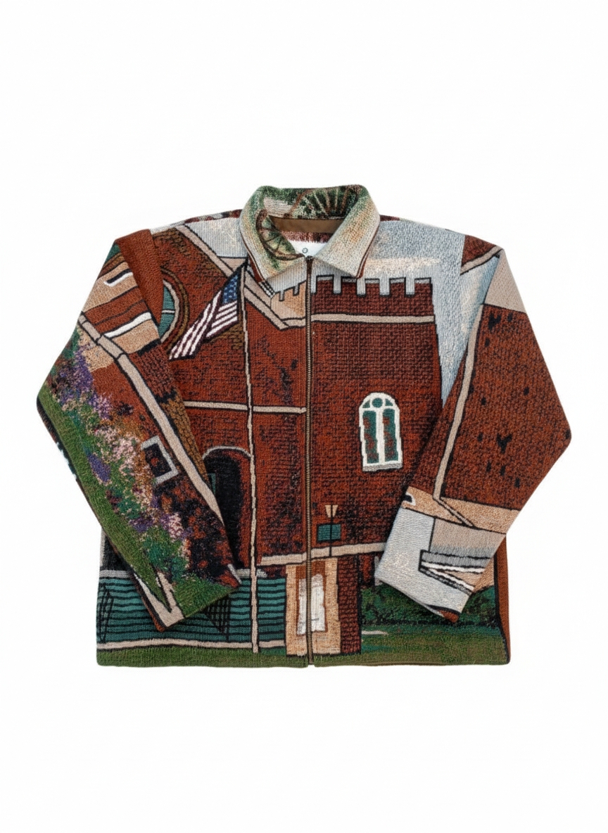 Chaquetas con cremallera de tapiz tejido reciclado