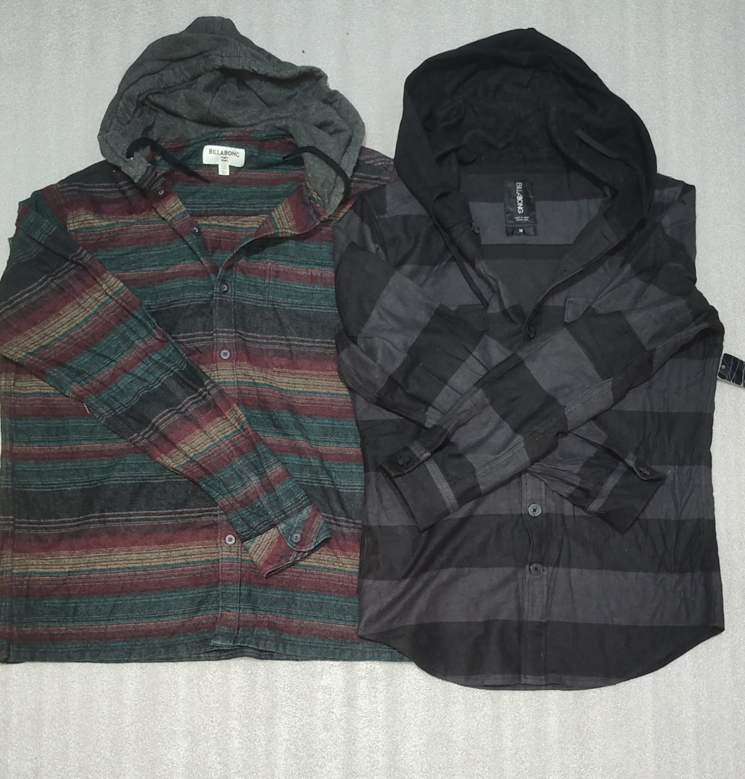 Billabong flannel hoodies shirts