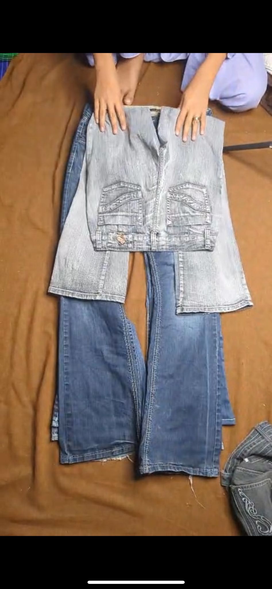 Jeans a campana y2k da donna