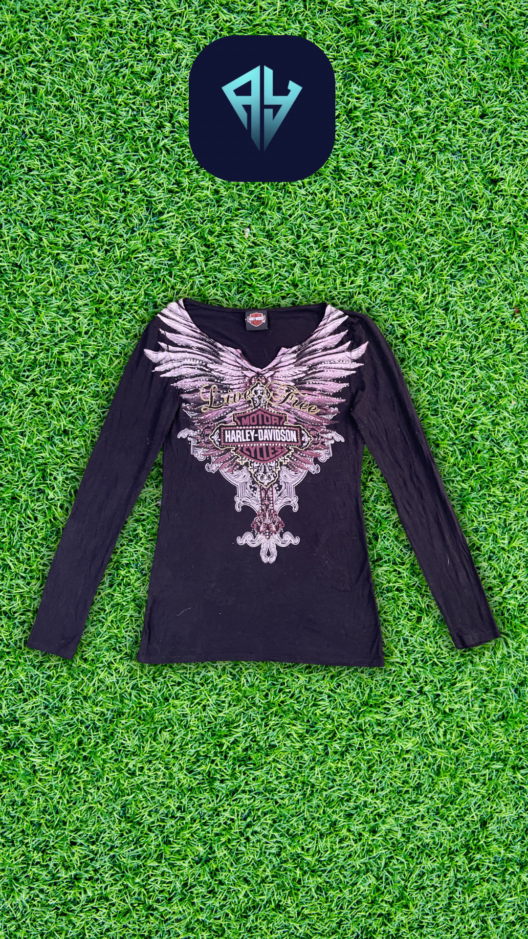 A.Y146 Harley Davidson women t-shirts