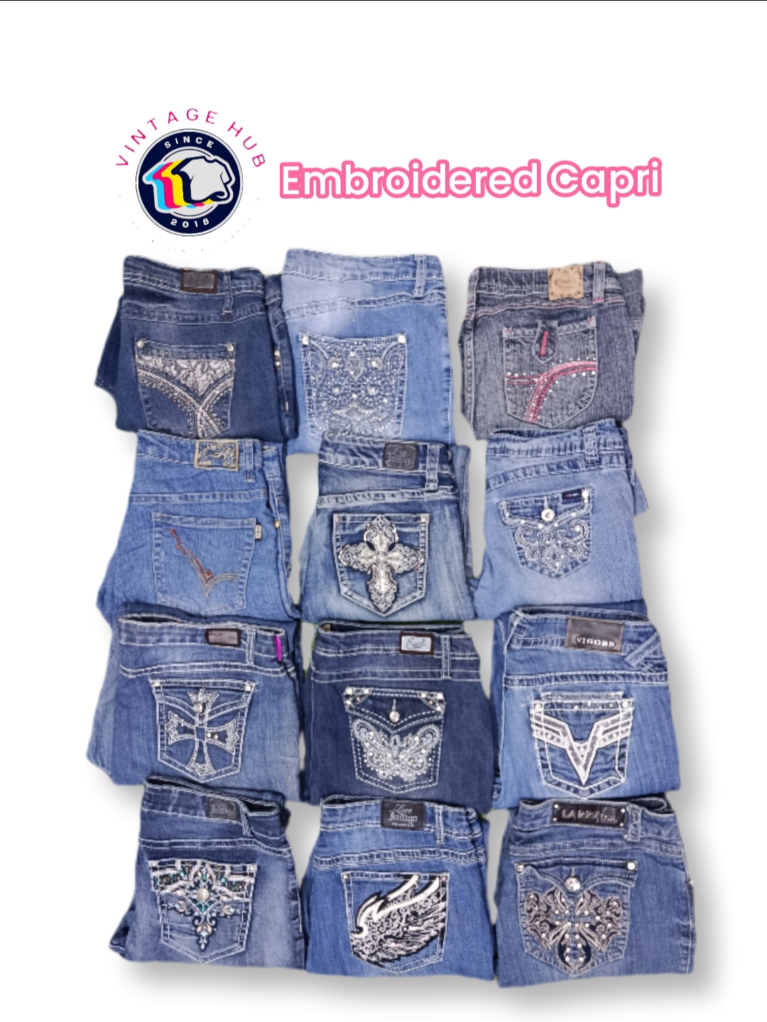 Embroidered Capri - VH01