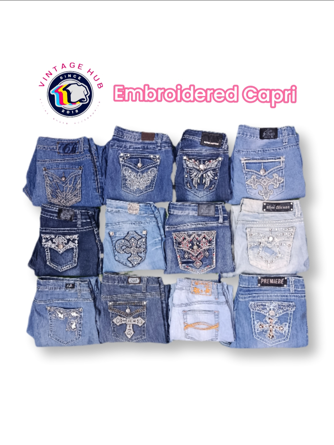 Embroidered Capri - VH03