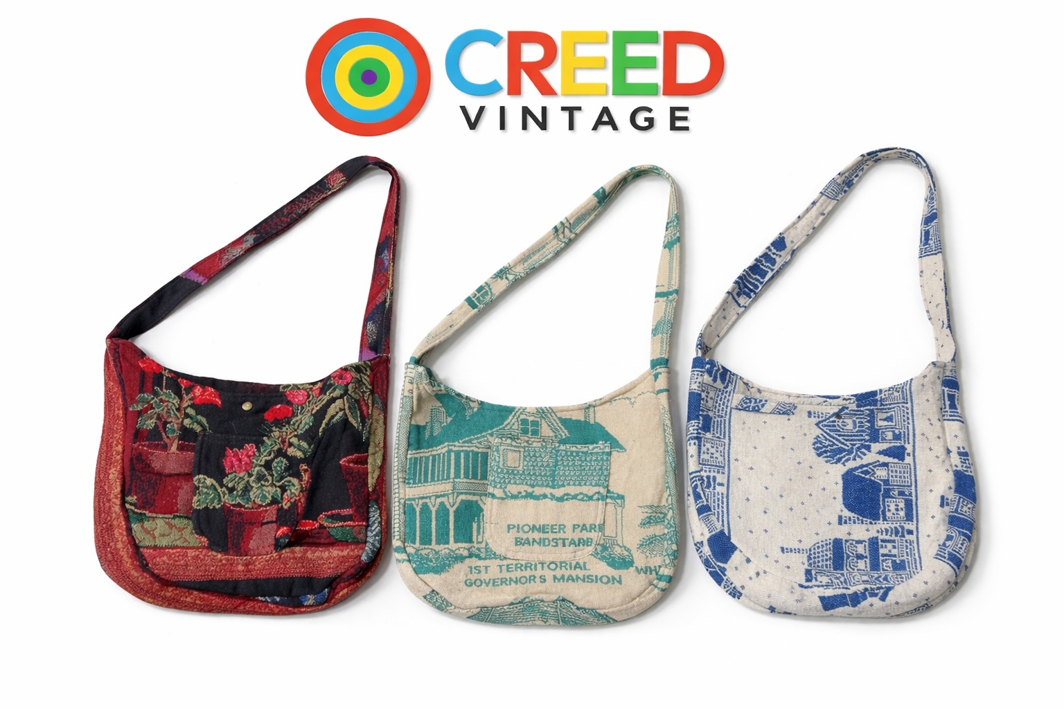 CR6632 Upcycled Tapestry Bags