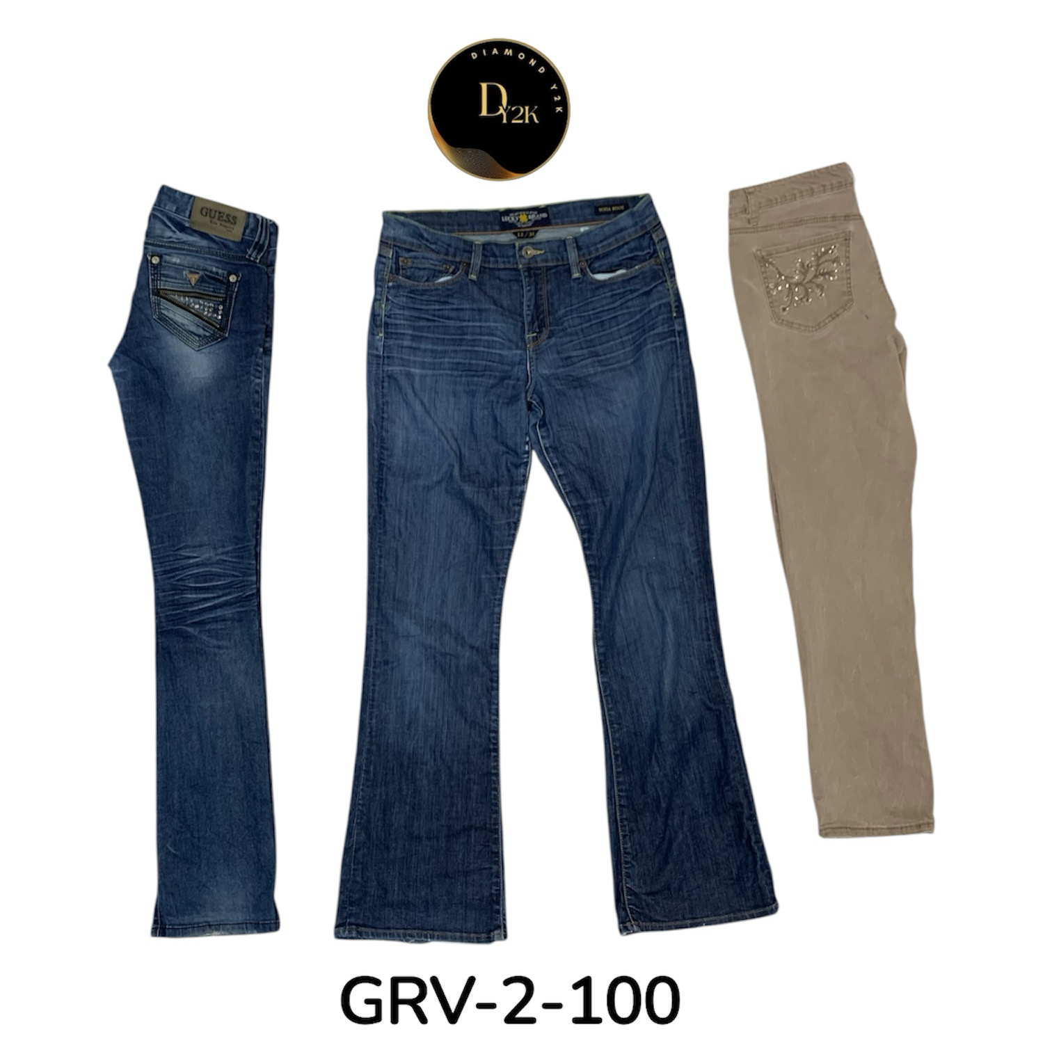 Klassische blaue Schlagjeans für Frauen – Bequemer..