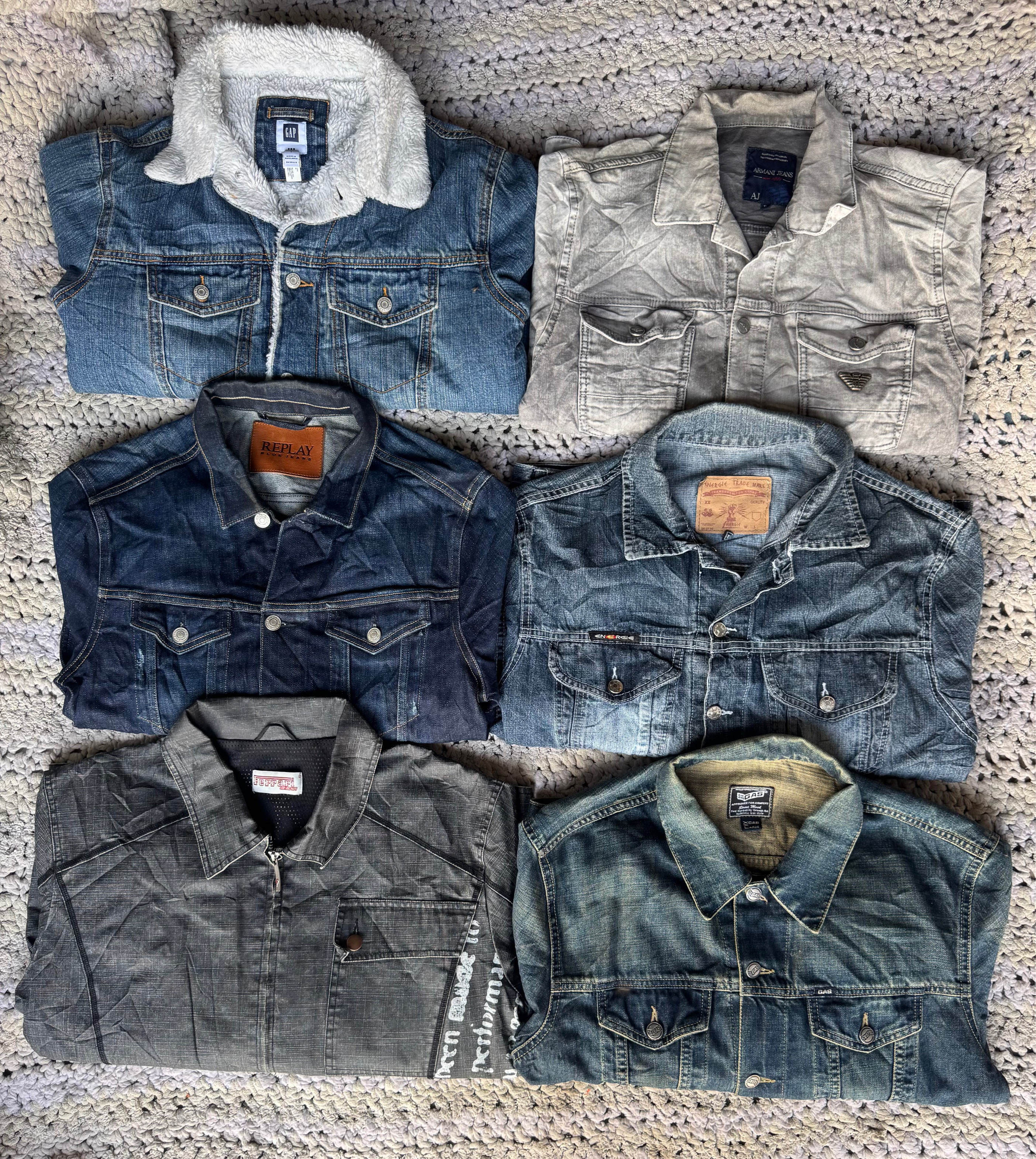 Denim-markenjacken 15 Stück