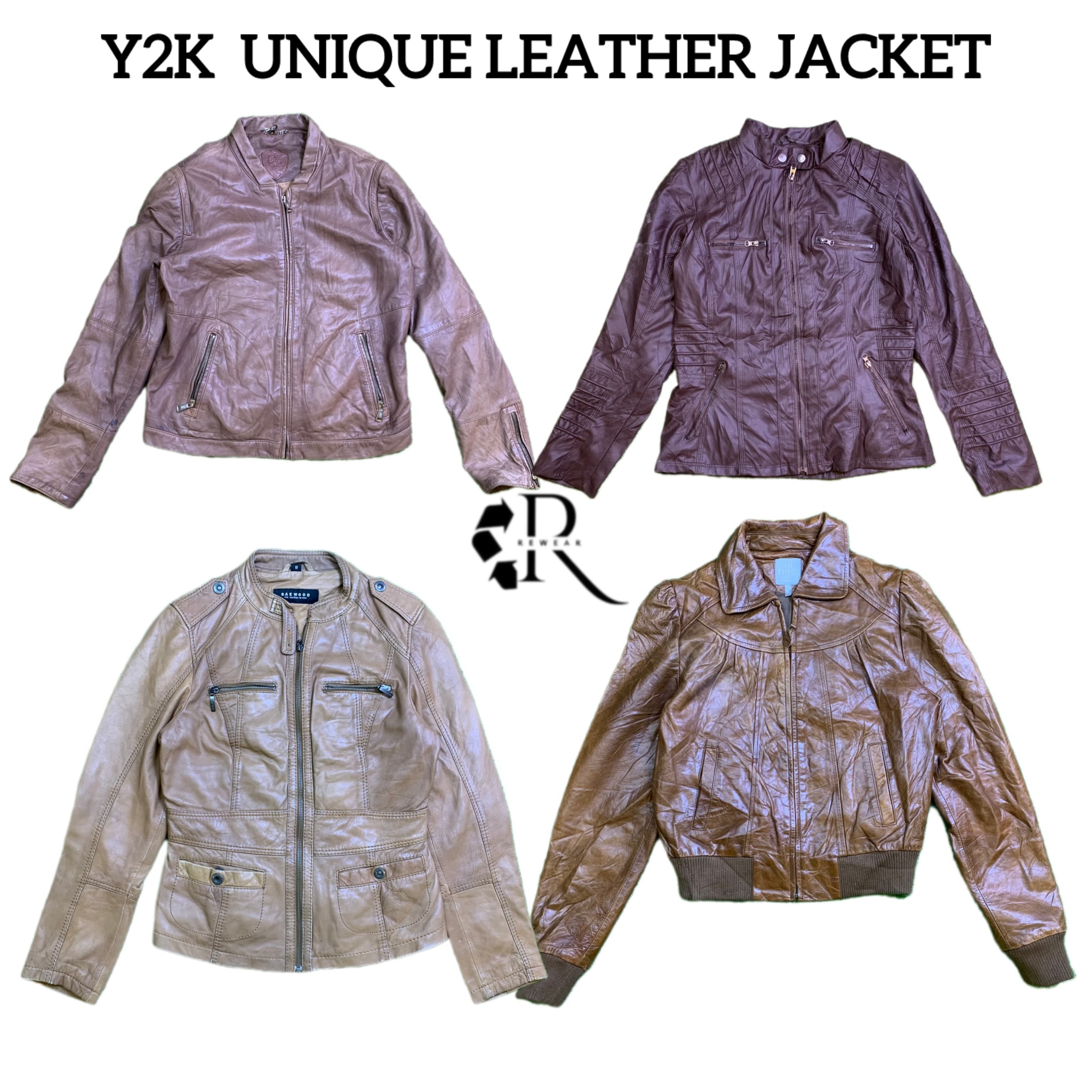 Y2K Unique Leather jackets Rw-1594
