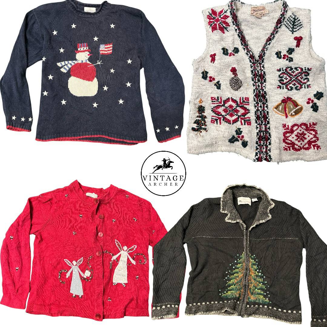Retro Heavy Hand Knitwear Christmas Edition: 10 Pc..