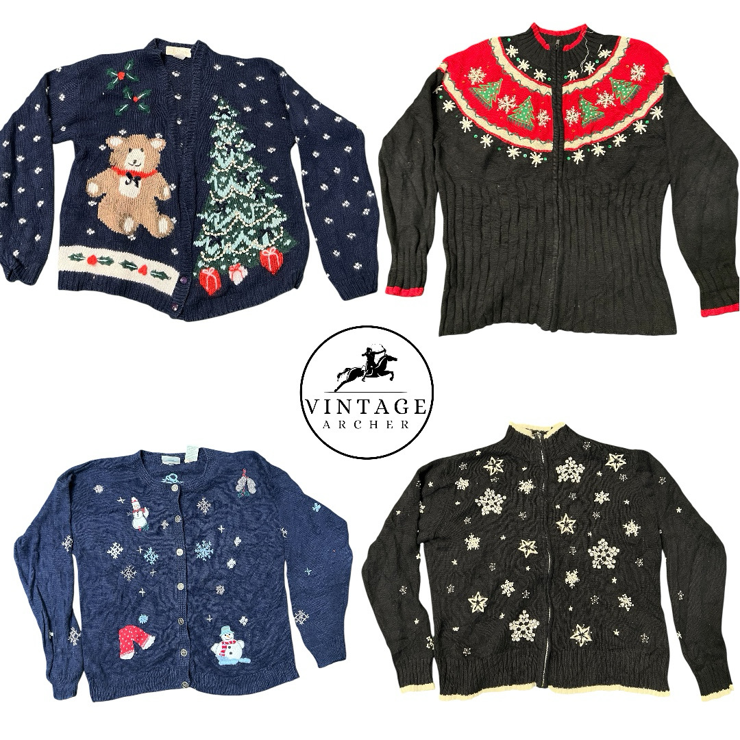 Retro Hand Knit Heavy Sweaters Christmas Edition: ..